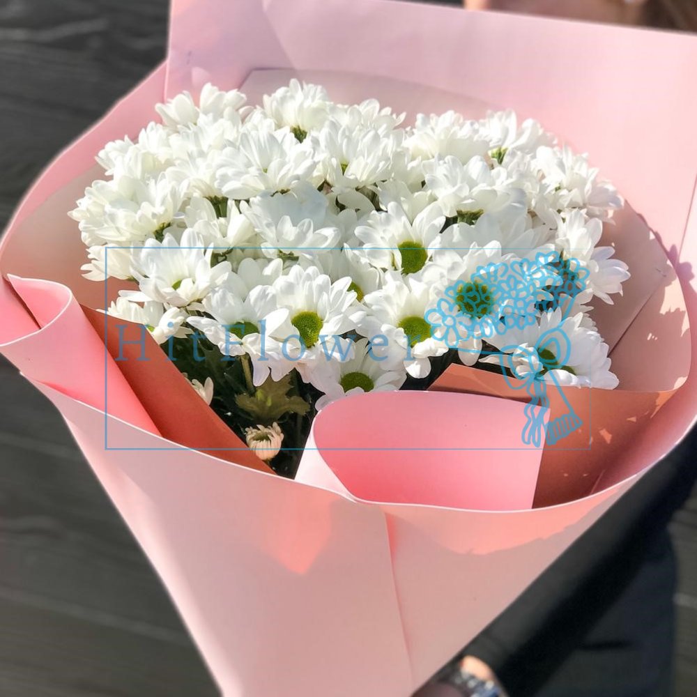 Букет цветов Нежность утра Букет цветов из: Хризантемы